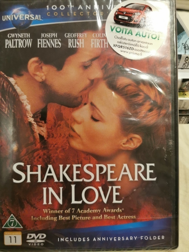 Shakespeare in Love Rakastunut Shakespeare UUSI