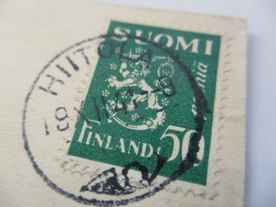 1941 Hiitola hyvin aikainen yksirenkainen kortilla 19.12.41
