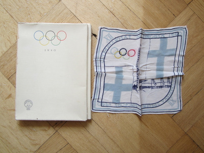 1940 OLYMPIA HELSINKI ISO LIINA NENÄLIINA JA KOTELO