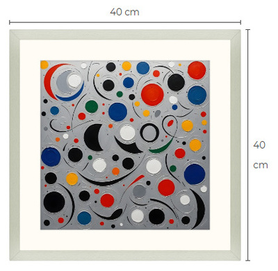 Uusi uniikki abstrakti art print taulu 40 cm x 40 cm