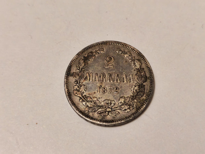 2 mk 1872, hopeaa