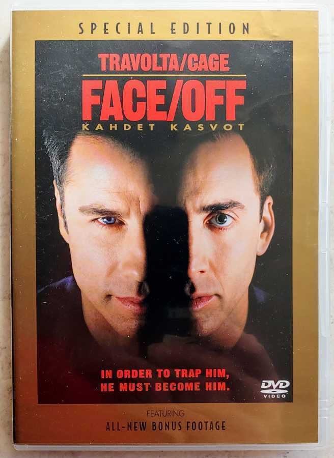 FACE/OFF – KAHDET KASVOT - Suomi-DVD 1997, Travolta/Cage/Woo