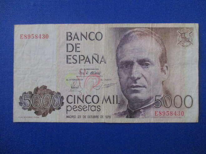 SPAIN 5000 PESETAS 1979 kl4 (K15-S55)