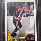 1987-88 O-Pee-Chee OPC #7 Esa Tikkanen Rookie Card Edmonton - pikkukuva 1