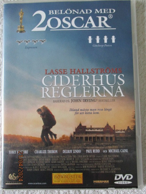 THE CIDER HOUSE RULES (DVD)  OMAN ELÄMÄNSÄ SANKARI