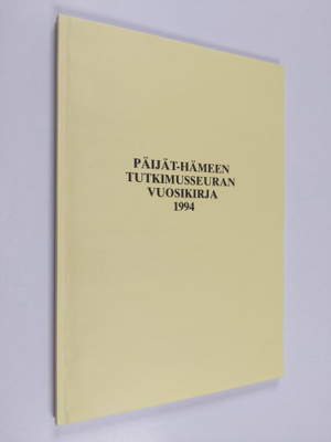 Päijät-Hämeen tutkimusseuran vuosikirja 1994