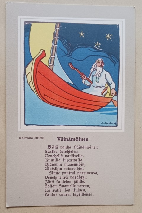 A. Gebhard: Väinämöinen (Kalevala 50:501), ei p.