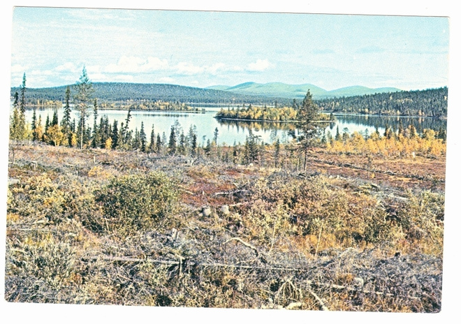 JERISJÄRVI, KITTILÄ, LAPPI, vanha kortti
