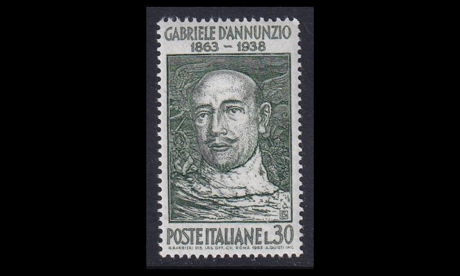 Italia 1139 ** Runoilija Gabriele d Annunzio (1963)