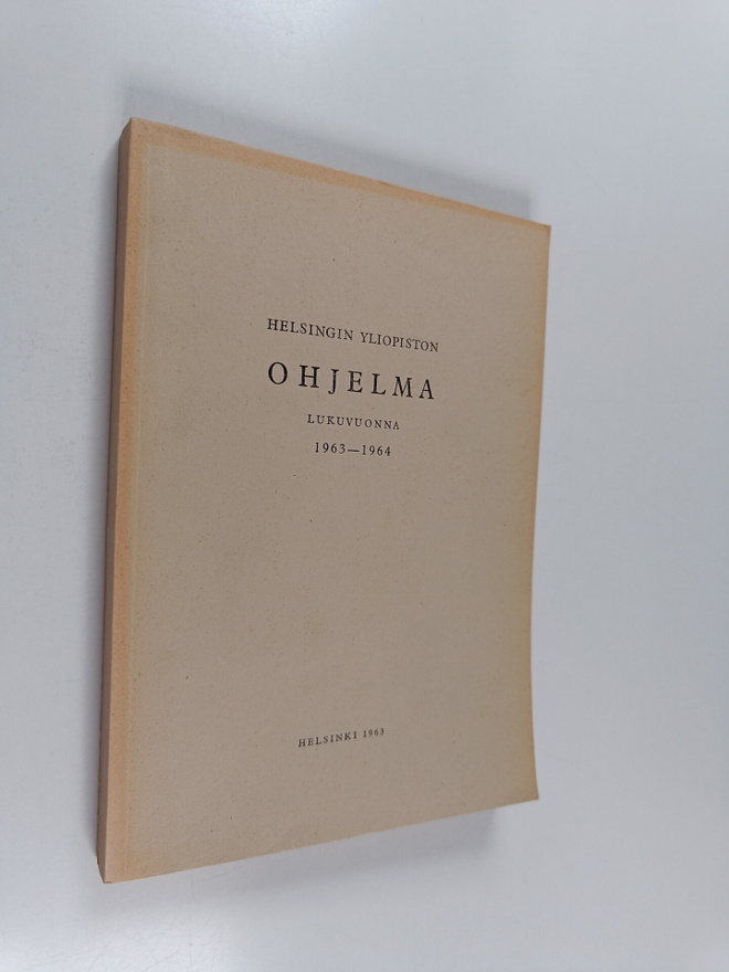 Helsingin yliopiston ohjelma vuonna 1963-1964