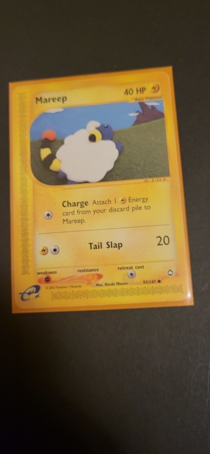 Mareep #93 Pokemon Aquapolis card