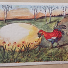 Jenny Nyström: Kukko ja kana tavoittelevat tipua, p. 1948 - pikkukuva 1