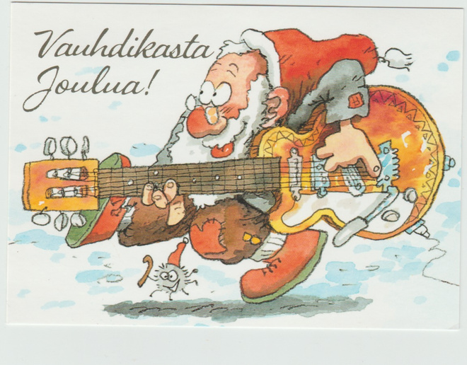 Mauri Kunnas / Partio  : Joulupukki soittaa kitaraa