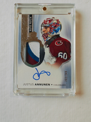 Justus Annunen - 21-22 The Cup Rookie Auto Patch /249