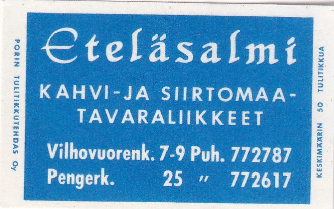 Helsinki, Eteläsalmi. Vilhovuorenk. Pengerk.   s87