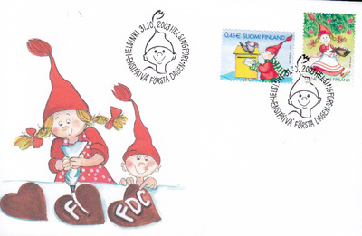 4 FDC kuori Joulu 2003