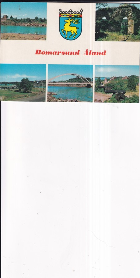 Bomarsund, Åland, vaakuna  , sommitelmakortti   b681
