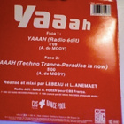 D-SHAKE :: YAAAH YAAAH TECNO TRANCE :: VINYYLI 7"       1990 - pikkukuva 2