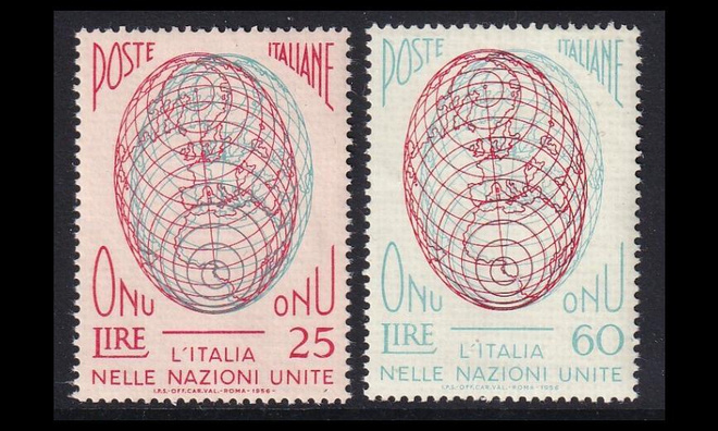 Italia 976-7 ** YK:n jäsenyys (1956)