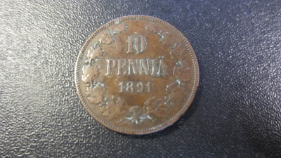 10 penniä1891