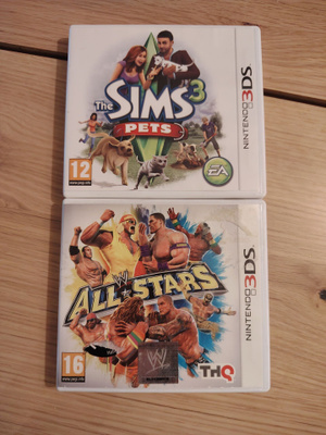 Nintendo3ds pelit, sims ja all stars
