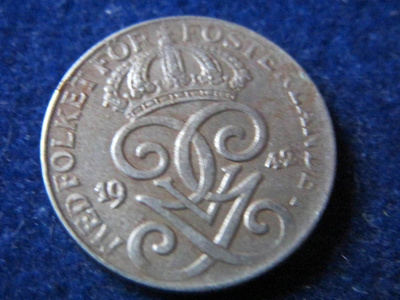 2 öre 1942 fe. Ruotsi-Sweden