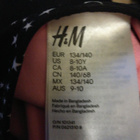 H&M- koko uimapuku musta/ valkoiset tähdet 140 cm - pikkukuva 3