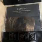 Glitter Acrylic Hair Extensions ruskea - pikkukuva 3