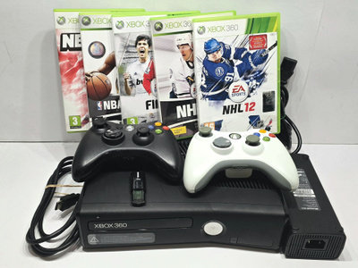 Xbox 360 S konsoli + 2 ohjainta + 5 peliä [4]
