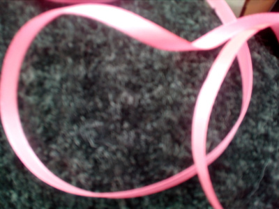 Pinkki kapea satiininauha 100cm