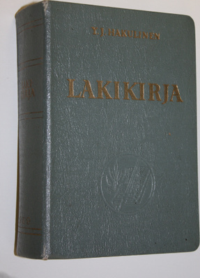 Y. J. (toim.) Hakulinen : Lakikirja : 21/10/698-30/1/1959