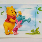 WALD DISNEY "Nalle Puh ja Nasu"-KULKEMATON POSTIKORTTI - pikkukuva 1