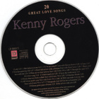 Kenny Rogers • 20 Great Love Songs CD - pikkukuva 3