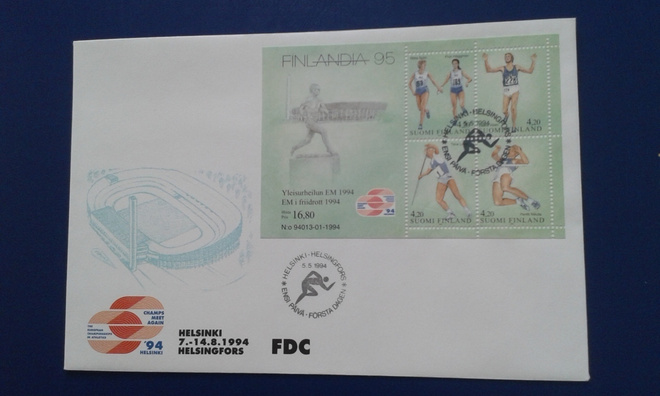 fdc 1994 suomalaisia yleisurheilijoita