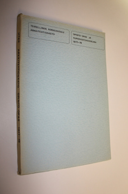 Opinto-opas ja kurssiesitekokoelma 1977-78