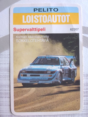 Pelito - Loistoautot Korttipakka
