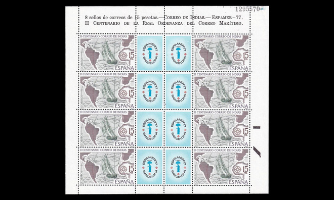Espanja 2330kb ** Postimerkkinäyttely ESPAMER (1977)