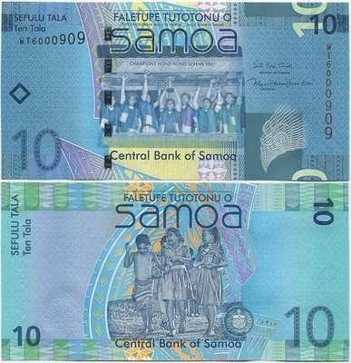 Samoa 10 Tala 2017 (P-39b) UNC