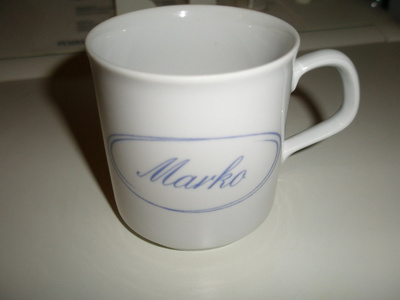 Kahvimuki - teksti "Marko"