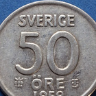 SVERIGE 50 ÖRE 1952, HOPEAA, Kts! - pikkukuva 3