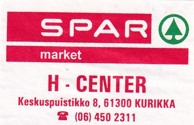Kurikka, H - Center, SPAR .  b567