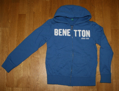 Benetton sininen collegepusero XL / 150