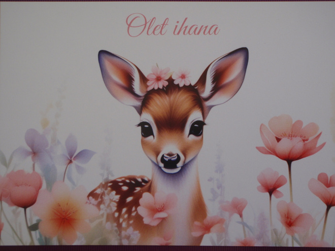 Bambi kukkakedolla