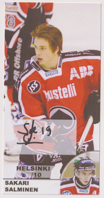 2007-08 Porin Ässät Teamset Sakari Salminen AU ** / 10