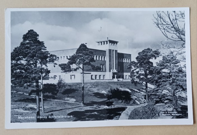 Åland, Mariehamn, Sjöfartsläroverket, mv vkpk, p. 1958