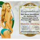 Bench Warmer 2013 Vegas Baby Autograph Malorie Mackey - pikkukuva 2