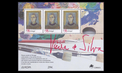 Portugali 2123BL113 ** Europa kuuluisia naisia (1996)