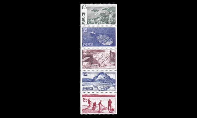 Ruotsi 945-9hb ** Turismi (1976)