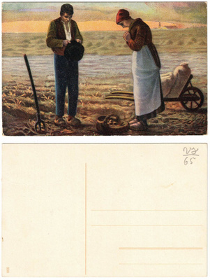Vanha kortti, Jean-François Millet, Aamen