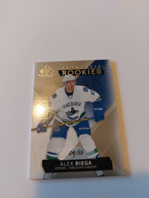 2015-16 SP Game Used #166 Alex Biega RC /55